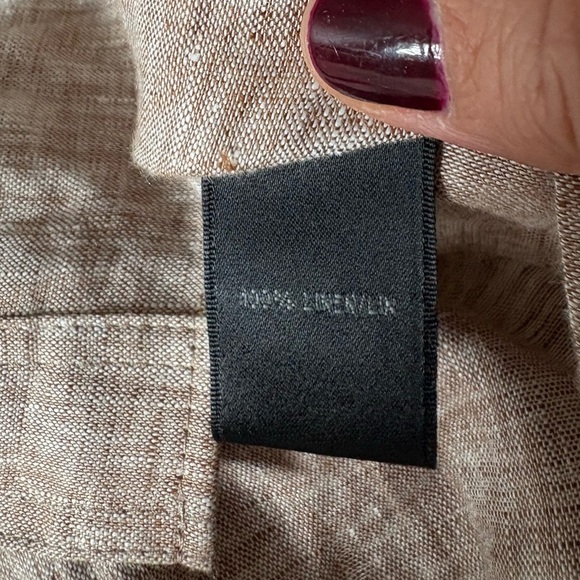 Lafayette 148 Button Up Linen Blouse - Picture 9 of 10